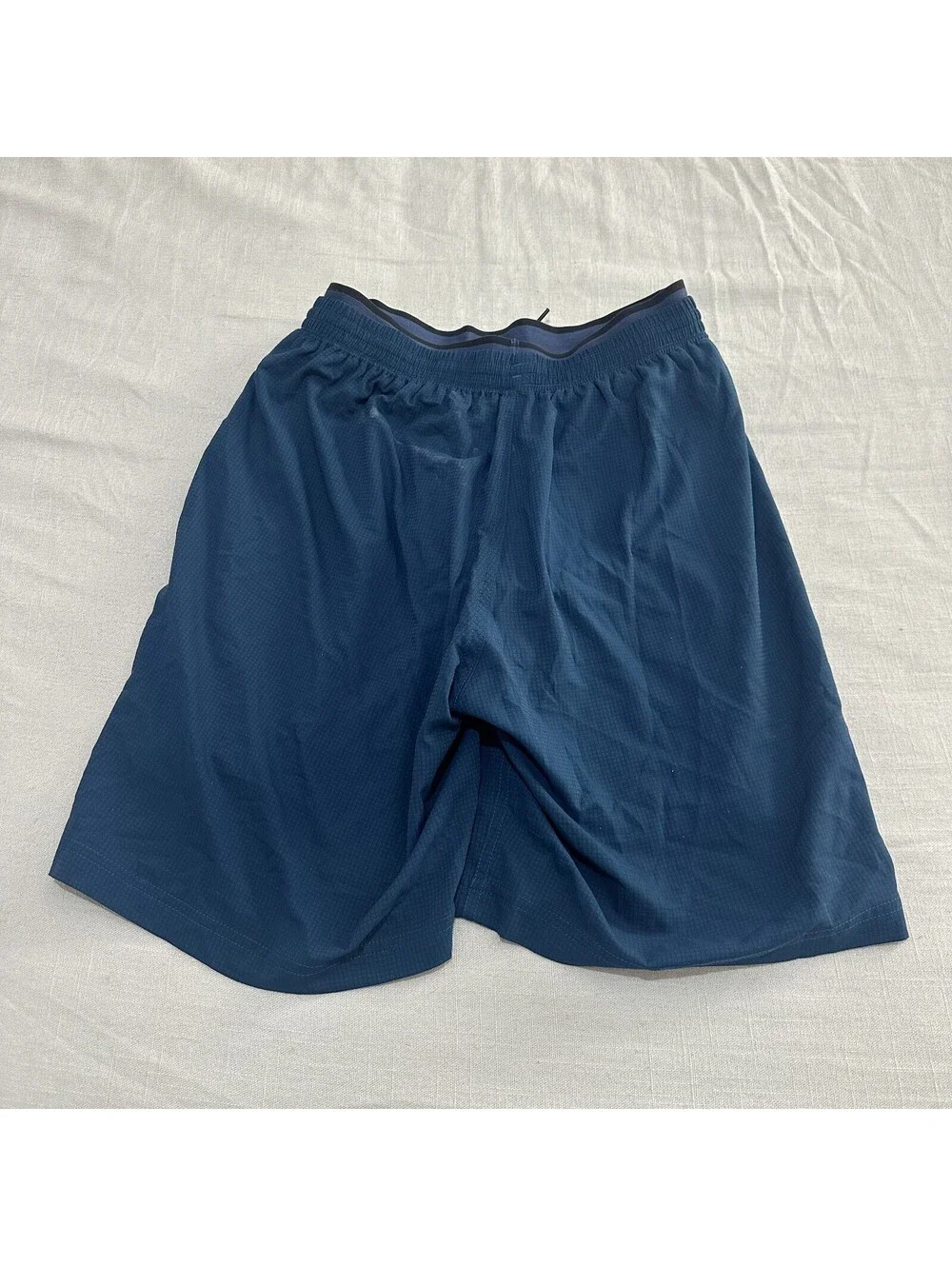 Saxx Kinetic Train 2N1 Training Shorts Blue Men Small Athletic Gym Lined Elastic